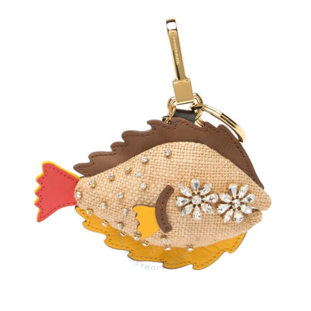 BURBERRYJude The Sole Fish Cotton Charm In Natural Multicolor